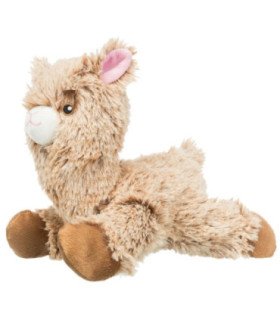 Juguete alpaca beige para perros de felpa suave