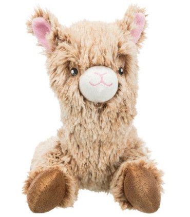 Juguete alpaca beige para perros de felpa suave
