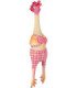 Gallina con sonido real en látex y fibra