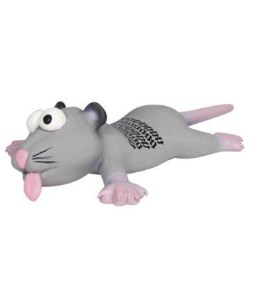 Ratón de látex con sonido y marcas de ruedas