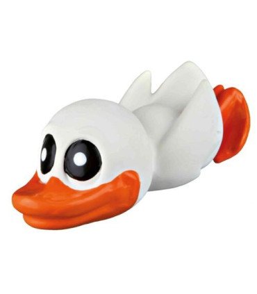 Pato de látex con sonido y tamaño compacto