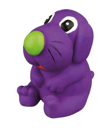 Perrito de látex con sonido y tamaño 8 cm