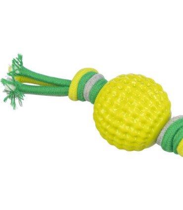 Cuerda de juego con pelota para mascotas