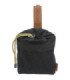 Bolsa de snacks negra, compacta y funcional