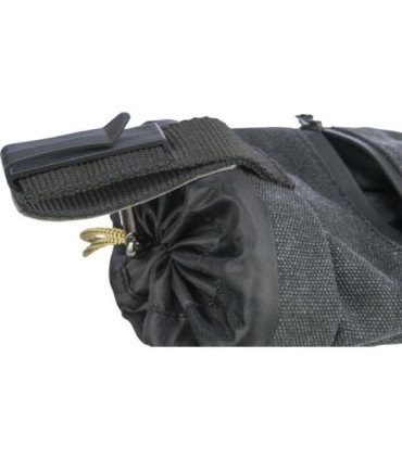 Bolsa de snacks negra, compacta y funcional