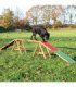 Pasarela para Agility en madera barnizada