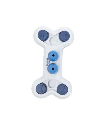 Juego interactivo para mascotas con conos y tapas