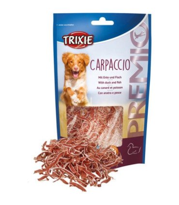 Carpaccio con pato y pescado, fácil de conservar