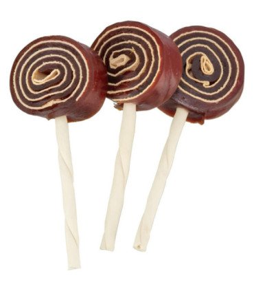 Lolly con pato y bacalao, snack saludable