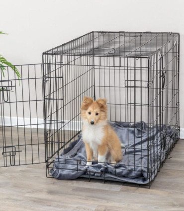 Caseta doméstica cómoda y segura para mascotas
