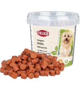 Snacks veganos de zanahoria en dots