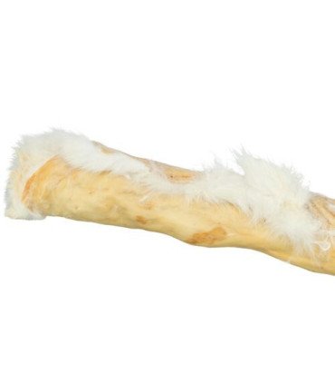 Rollo de piel de conejo con pelo