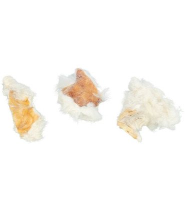 Piel de conejo con pelo en presentación de 500 g