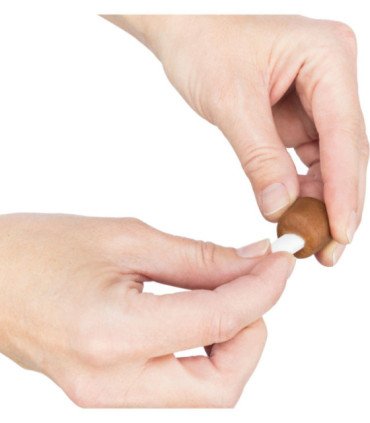 Escondite para pastillas para perros.