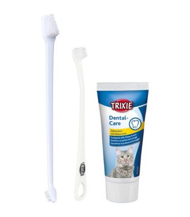 Set higiene dental para gatos