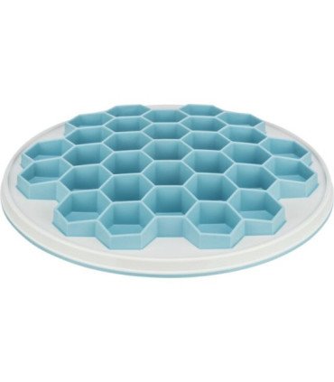 Bandeja Hive para alimentación lenta en gris y azul
