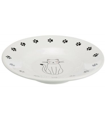 Elegante comedero de cerámica para mascotas