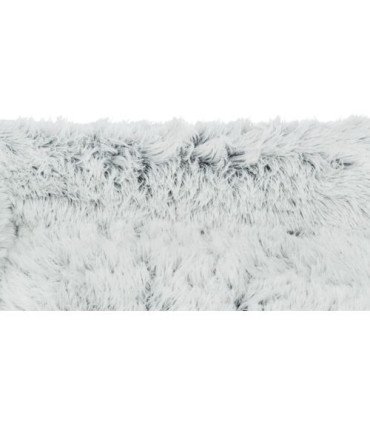 Cama Harvey en blanco con funda de felpa y cojín