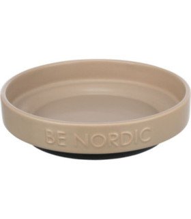 Comedero de cerámica BE NORDIC para gatos en beige