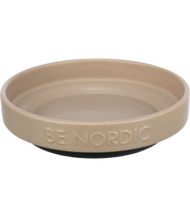 Comedero de cerámica BE NORDIC para gatos en beige