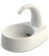 Fuente de acuario Curved Stream en color blanco