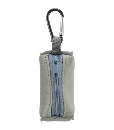 Dispensador de bolsitas en gris y turquesa