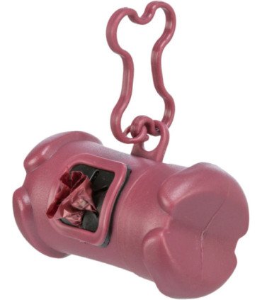 Dispensador de bolsas con gancho y bolsas con asas