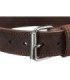Collar de cuero engrasado Rustic con anilla en D
