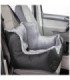 Asiento de coche gris/negro para perros y viajes