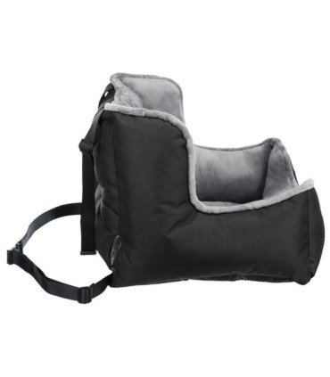 Asiento de coche gris/negro para perros y viajes
