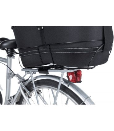 Cesta para bicicleta con acceso seguro y ventilado