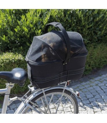 Cesta para bicicleta con acceso seguro y ventilado
