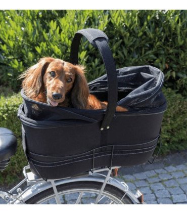 Cesta para bicicleta con acceso seguro y ventilado