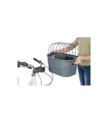 Cesta para bicicleta con soporte y bloqueo rápido