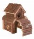 Casita de madera segura y saludable para mascotas
