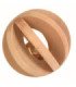 Pelota giratoria de madera con cascabel