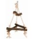 Columpio de cuerda natural para aves