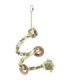 Percha de cuerda en espiral para aves pequeñas