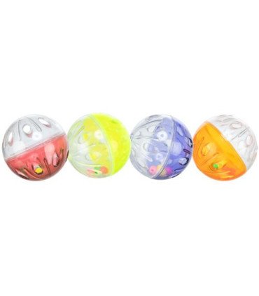 Set de 4 pelotas sonajero en plástico