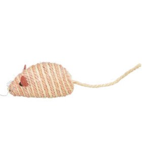 Ratón Sisal con Cascabel para tus mascotas