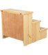 Escalera de madera para mascotas con almacenamiento