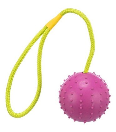 Pelota con Cuerda de caucho natural para mascotas