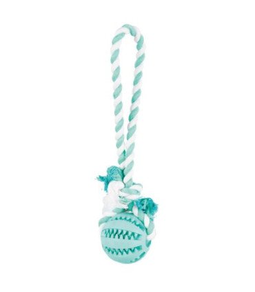 Cuerda de juego con pelota de caucho natural