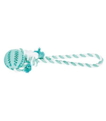 Cuerda de juego con pelota de caucho natural