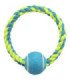 Anillo con pelota en algodón puro para perros