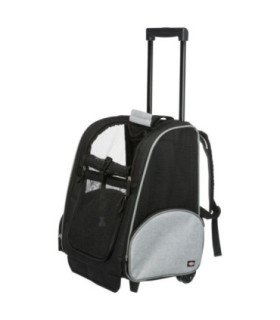 Trolley alto para perros con compartimentos y ventilación