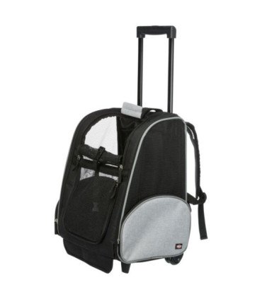 Trolley alto para perros con compartimentos y ventilación