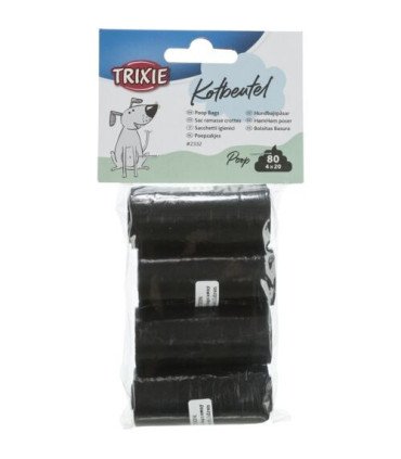 Bolsitas para perros negras, pack 4 rollos