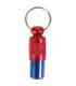 Portadirecciones metálico en azul y rojo