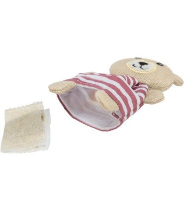 Oso de poliéster con catnip para mascotas